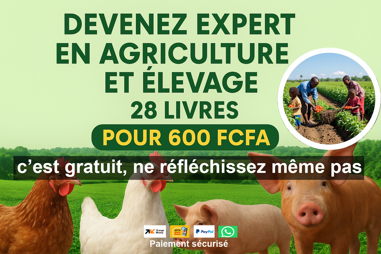 Image Devenez Expert en Agriculture et Élevage – 28 Livres pour seulement 600 FCFA