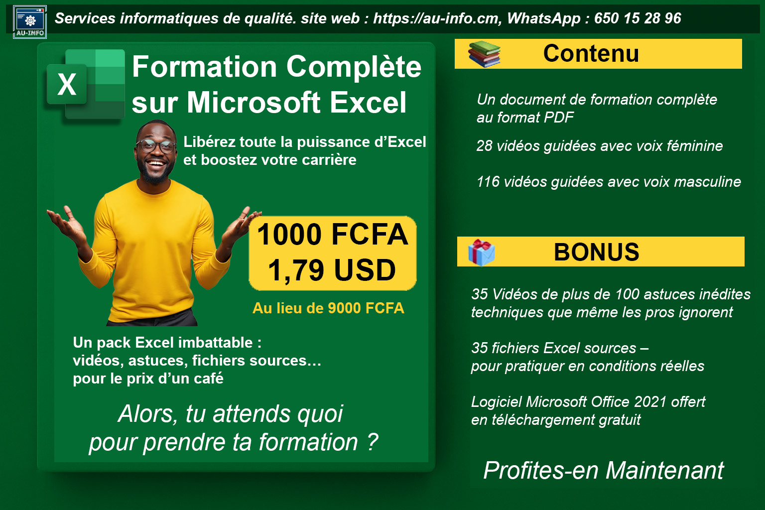Image Formation Complète sur Microsoft Excel